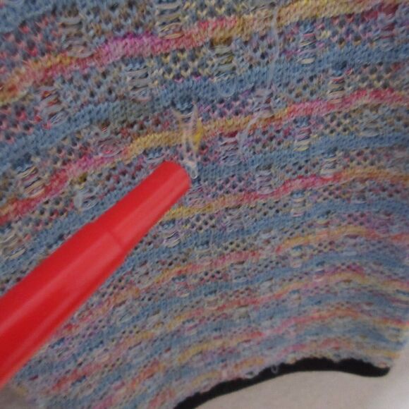 Exclusively Misook Sweater Cardigan  Large Rainbow Colorful Career‎ Church - Picture 13 of 16